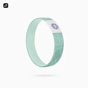 Bible Verse Bracelet - Trust God Design, Aura Wish Scannable NFC Faith Bracelet, Waterproof, Durable, Colorful Reversible Designs - Phone Classic Bangle Set Unisex gift barcelet Cross Elastic Inspirational Quote team spirit accessory Spooky Christian