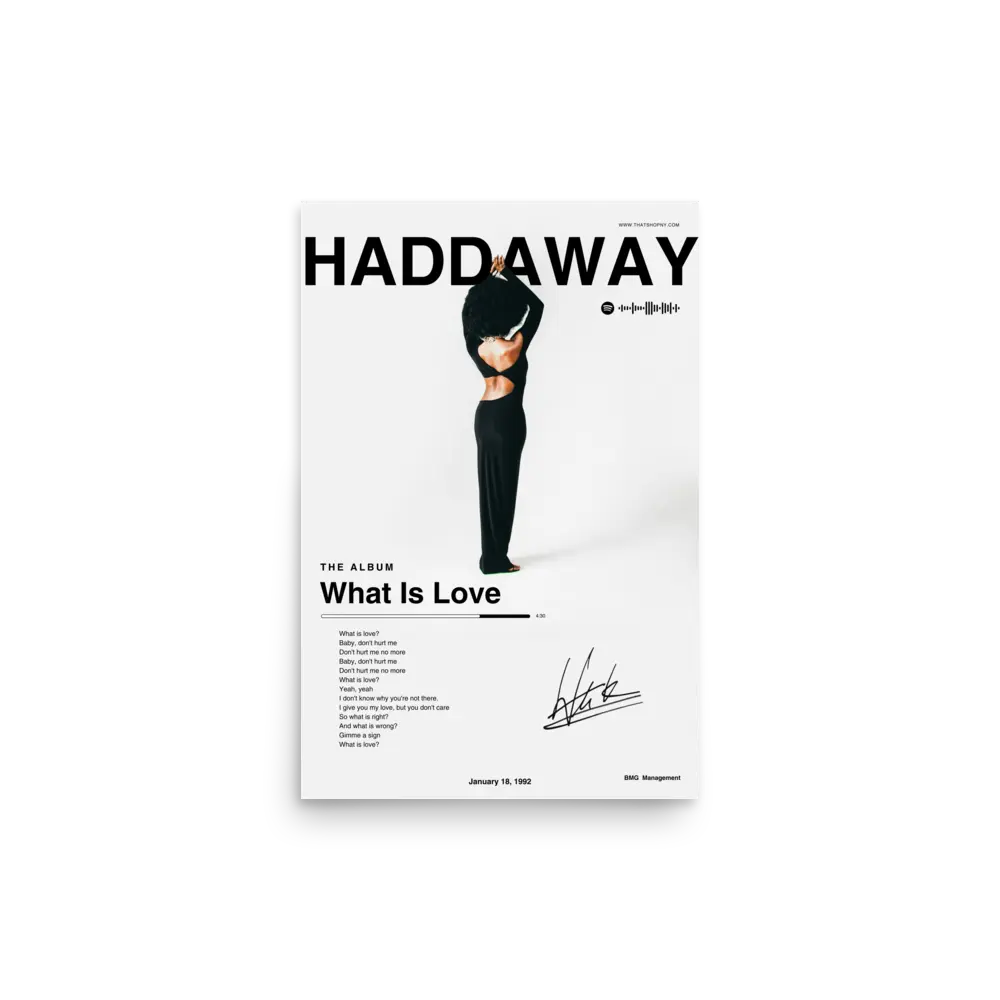 Haddaway | White Poster