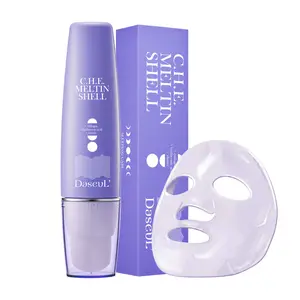 C.H.E. Meltin Shell 2.19 fl.oz | Gel-Shell Overnight Mask with Built-in Brush – Low Molecular Collagen, Elastin & Hyaluronic Acid for Face Lifting, Firming & Deep Hydration, Korean Facial Mask