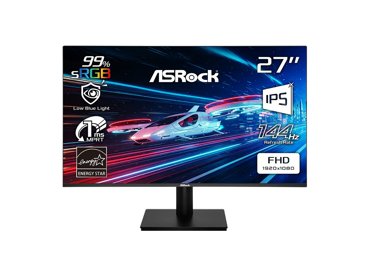 ASRock 27 inch Full HD 144Hz IPS with AMD FreeSync Gaming Computer Monitor with VGA port CL27FFBE ASRock 27 inch Full HD 144Hz IPS with AMD FreeSync Gaming Computer Monitor with VGA port CL27FFBE
