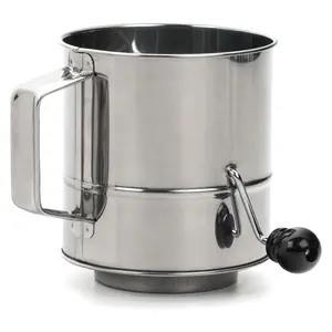RSVP 3 Cup Crank Style Flour Sifter