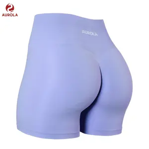 AUROLA Dream Scrunch Workout Shorts for Women, Seamless Soft High Waisted Gym Shorts, Smooth Stretch Yoga Active Shorts, Booty Lifting Running Fitness Biker Shorts for Women