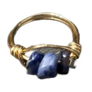 Wire Wrapped Gemstone Ring - Handcrafted Accessory with Durable Wire, Unique Design, Symbolic Meanings, Perfect for Everyday Wear