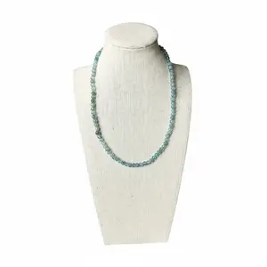 Apatite Beaded Stretch Necklace 5mm | Motivation Clarity Focus, Healing Crystal Jewelry, Gift for Her