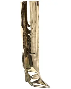 DNU PACK Jimmy Choo Blake 110 Leather Wedge Knee-High Boot