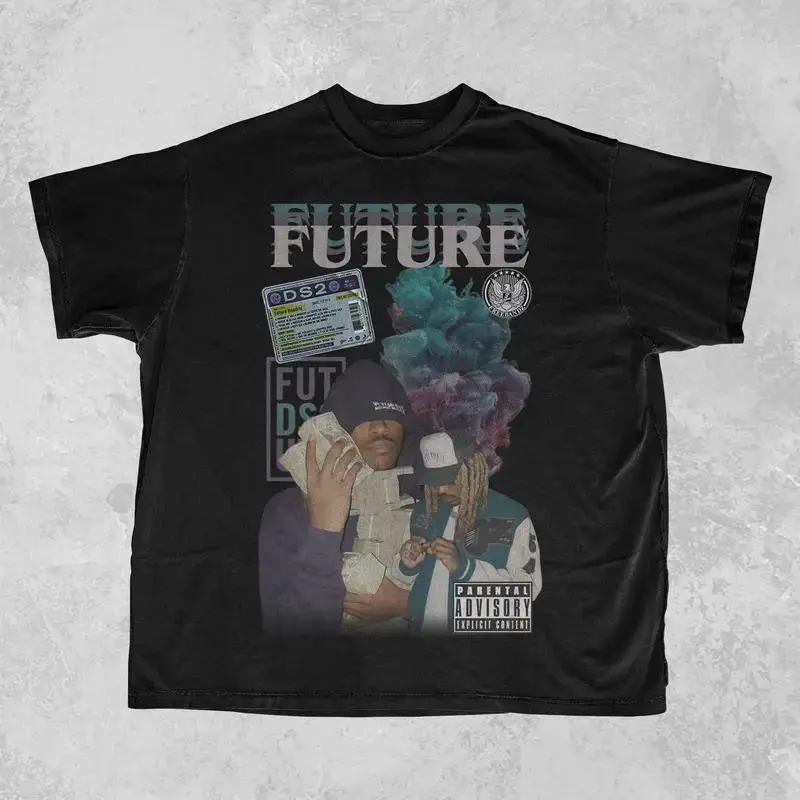 Future Vintage Music T-Shirt, Trap Rap Graphic Tee, Heavy Cotton Apparel