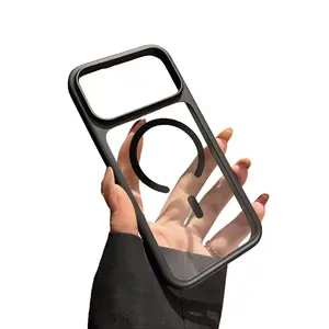 [High Quality & Scratch-Resistant] Clear Acrylic Phone Case for iPhone 17 Pro Max / 15 / 16 Pro Max / 14 / 13 Pro Max, Full Protection Silicone Case, Slim & Stylish New Design