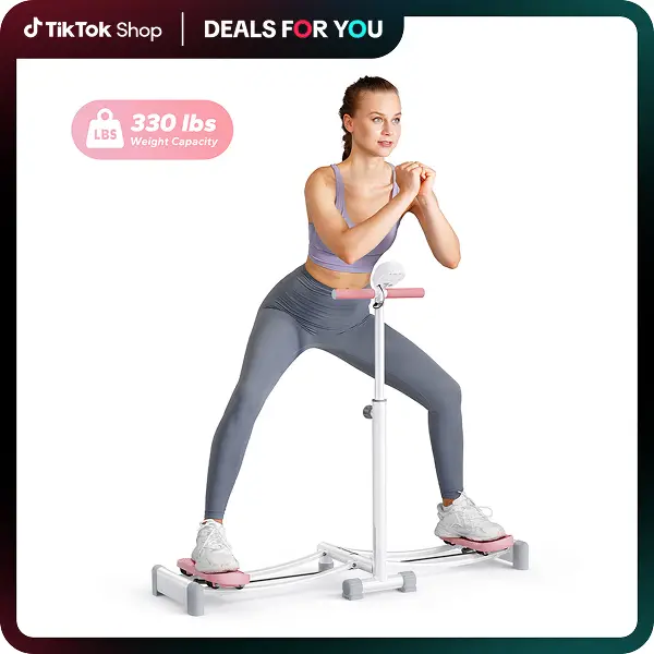 Dealsforyoudays MERACH 2 in 1 leg Exerciser Strength Training Leg Machine Low Impact Plyometric Training Home Gym Machine Indoor Workouts Equipment