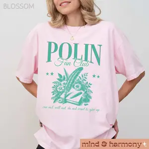 Polin Fan Club Shirt, Penelope Colin Book Tshirt, Lady Featherington Carriage Scene Long Way TV Gift, Polin Fan Gift, Bridge Shirt
