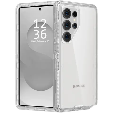 3-Layer Armor-Rugged Casing for Samsung Galaxy S26 Ultra, S26 Plus, S25, S24, S23, S22 Ultra, S22 Plus, Heavy-Duty Shockproof Anti-Drop Mobile Phone Accessory, For Galaxy S22