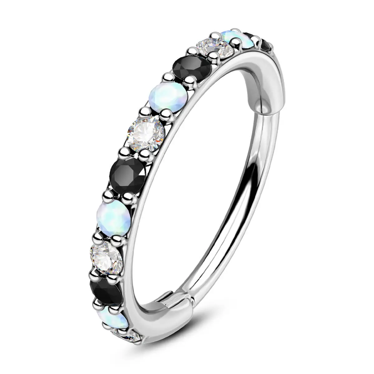 Black+White Opal+Clear