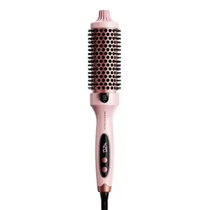 Wavytalk 206 Ionic Thermal Heated Curling Brush - Pink - 1.5"