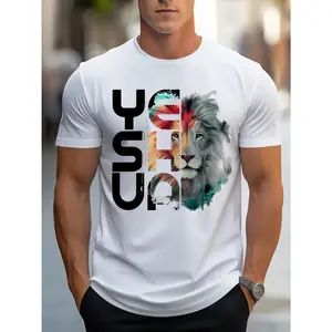 Mens T Shirt Comfortable Crew Neck Casual Cotton Short Sleeves Soft Breathable Top Menswear T shirt Summer Spring Stree twear Cotton Fabric Trendy Letter Print