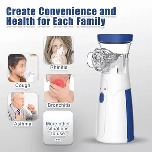 Travel Nebulizer 77g - Pocket-Sized, Fits in Your Bag, Works Anywhere 3.7μm Ultrafine Mist Nebulizer - Deep Penetration for Fast Relief