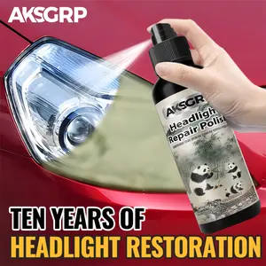 AKSGRP 1pc 2-in-1 Universal Headlight Lens Repair Kit, Car Headlight Oxidation Remover for Clear Lenses, Innovative Polishing Solution for Quick Restoration, Headlight Polishing Agent