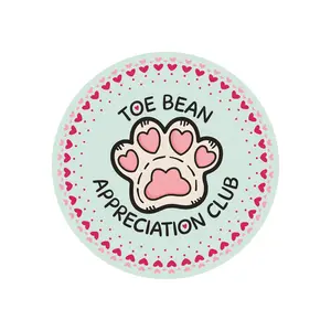 Toe Bean Appriciation Club Sticker