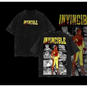 Rex Splode - Guardians of the Globe Washed Tee Invincible Season 3 Men Gift Gift For Fans Streetwear Graphic Tee Menswear Fashion Shirt