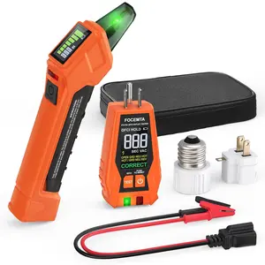 Circuit Breaker Kit with GFCI Outlet Tester for 90-135V AC Circuits,includes Light Adapter, 3-2 Prong Grounding Adapter & Clip adapter,Tool with Case