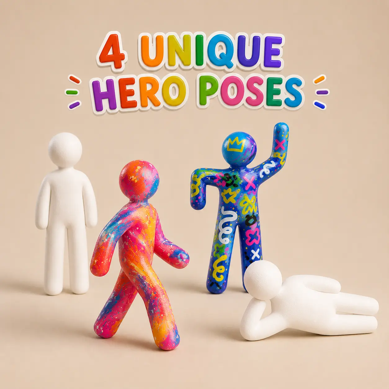 Paint Your Own Chameleon Figure | 3D Printed Camouflage Hide & Seek Figurine