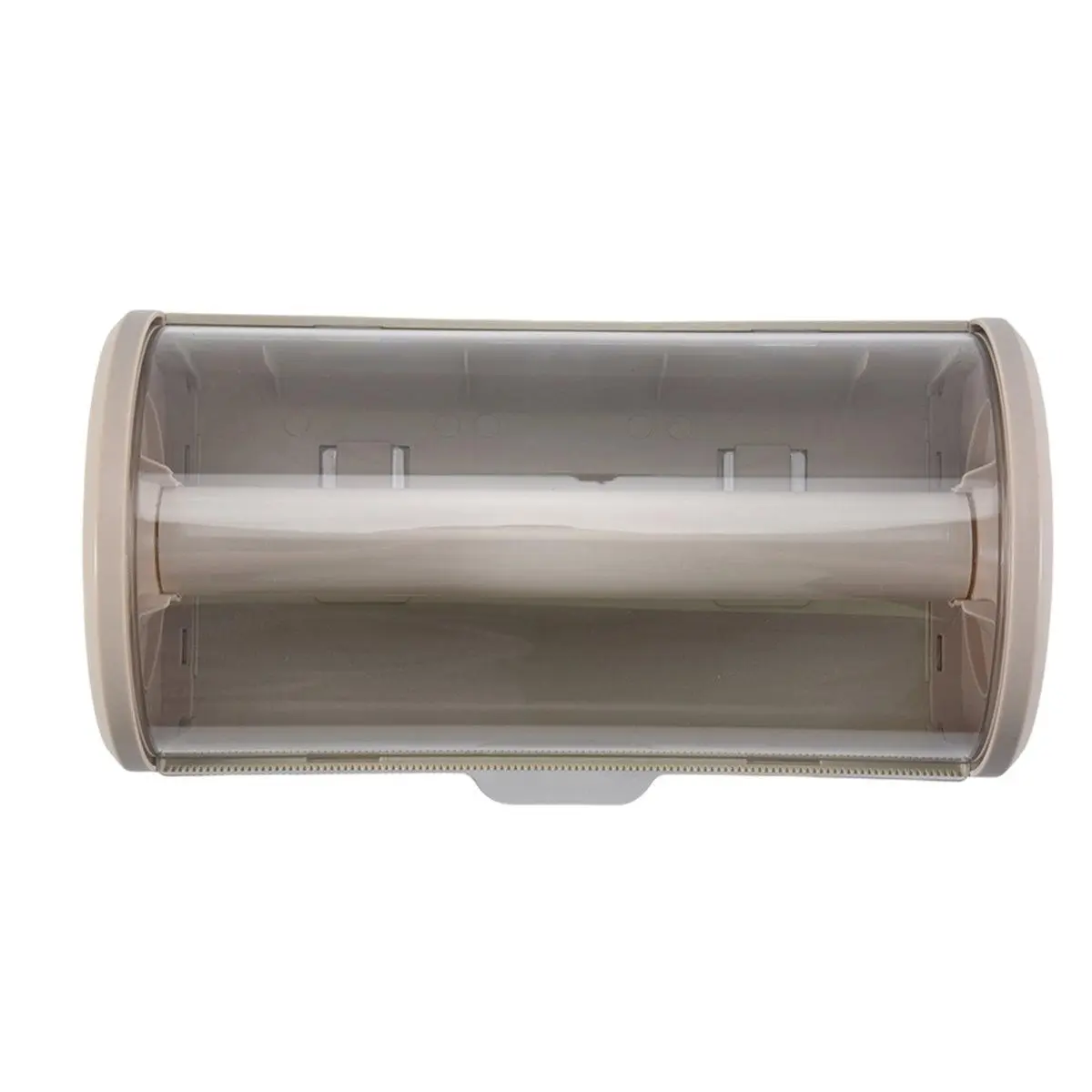 Bathroom Paper Towel Organizer Large Roll Wall Mount Holder with Clear Dustproof Cover Modern Tissue Dispenser Storage A