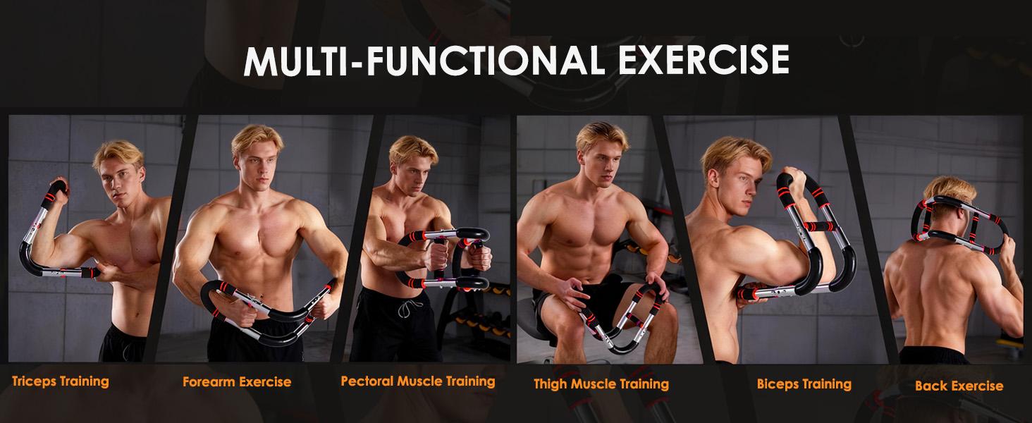 Multifunctional U-shaped Arm Trainer, Foldable & Adjustable, All-in-One Workout Equipment for Chest, Arms, Back & Shoulders, Home Gym Fitness Gear to Build Perfect Muscle Lines Easily!
