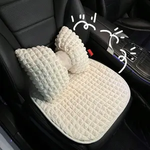 Cute Puff Design Car Seat Cushion, Comfortable Anti-Slip Breathable Car Seat Pad, Long Drive Relief, All-Season Car Seat Cover, Car Seat Protectors