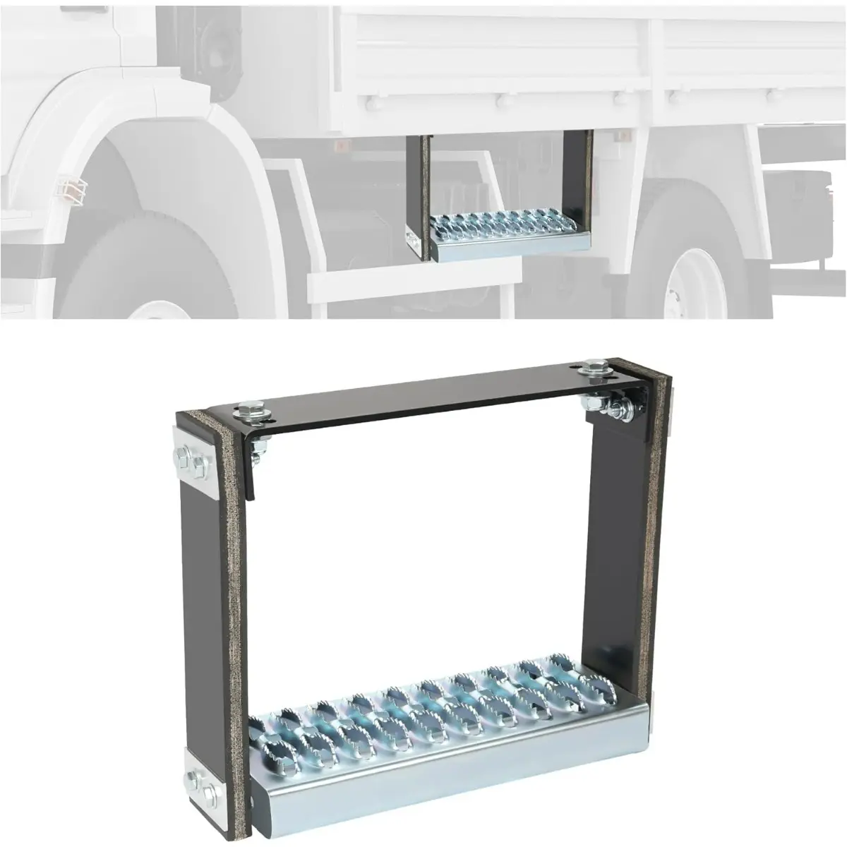 Truck Step Flexible Step Universal Heavy Duty Truck Cable Step 13" Wide x 11" Tall Vehicle