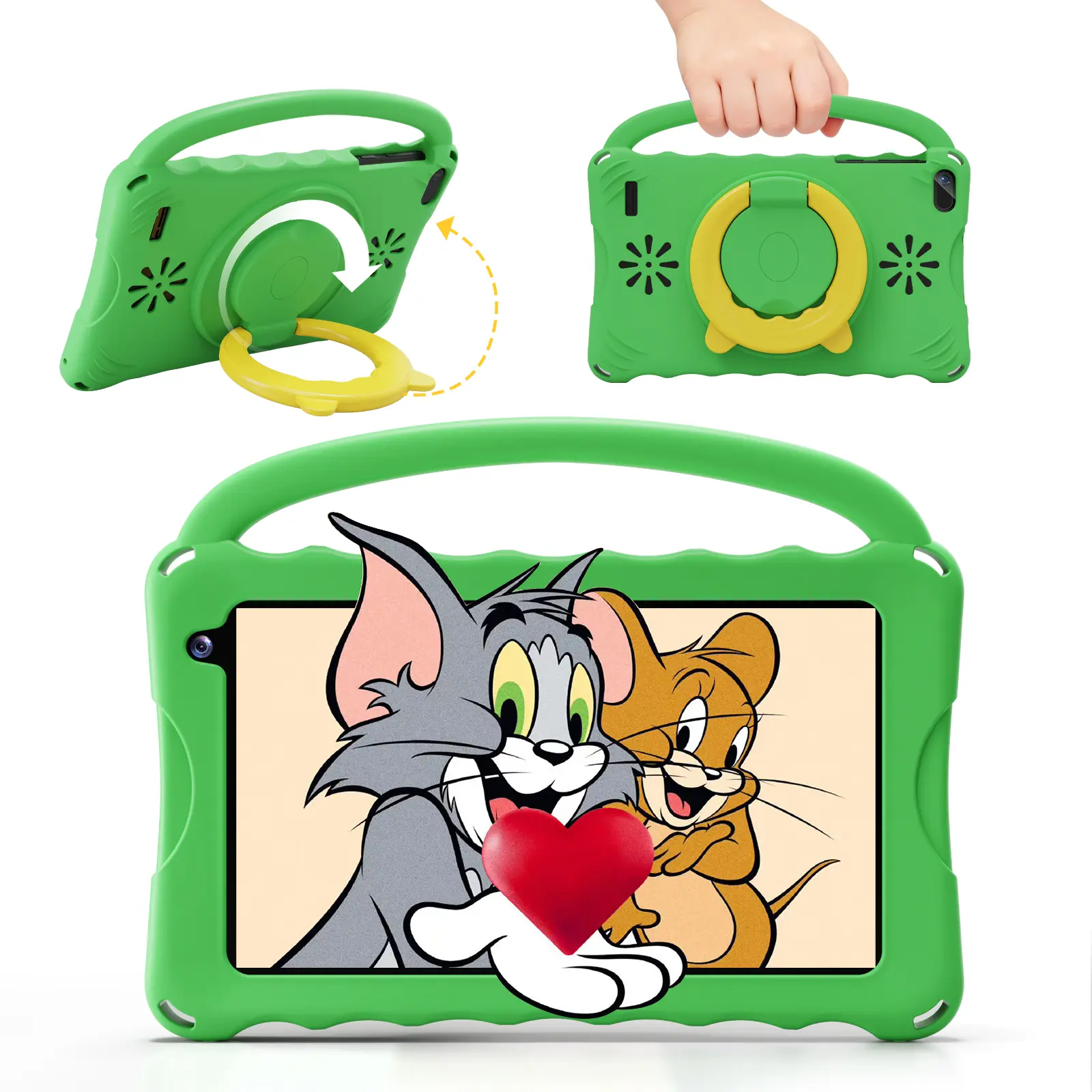 Digiland Kids Android Tablet 7 inch Bluetooth WiFi HD Screen with ProtectiveCase Parental Control System DualCameras Pre Installed Educational Apps Ideal Learning Tablet for Boysand Girls Pink Blue Best Gift ForKids