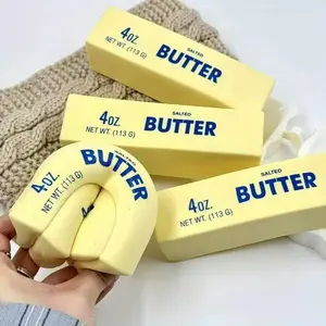 Set of Two Slow Rebound Simulated Butter Stick Squeeze , Ideal for Desk Decoration with a Slow Rising Feature, Great for Fidgeting,And Perfect for Sharing with Friends Or Family