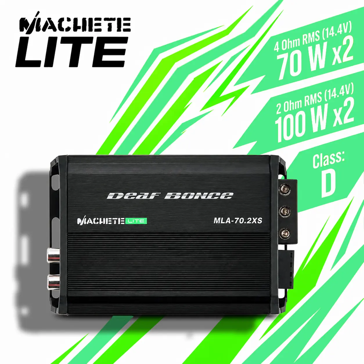 MACHETE MLA-70.2 XS | 70 Watt 2-channel amplifier