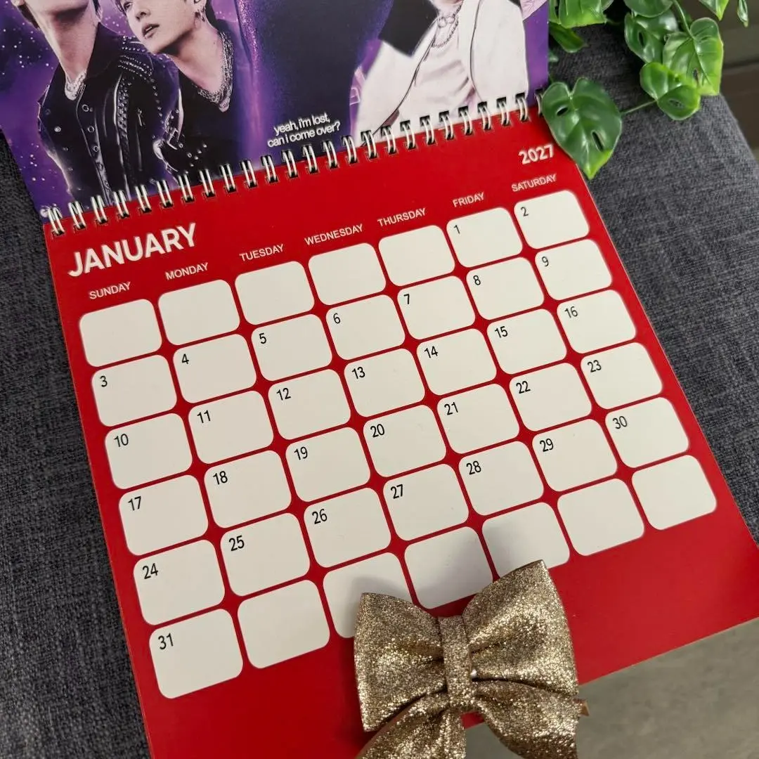 OT7 BangTanS 2027 Calendar, Wall Calendar-Hanger