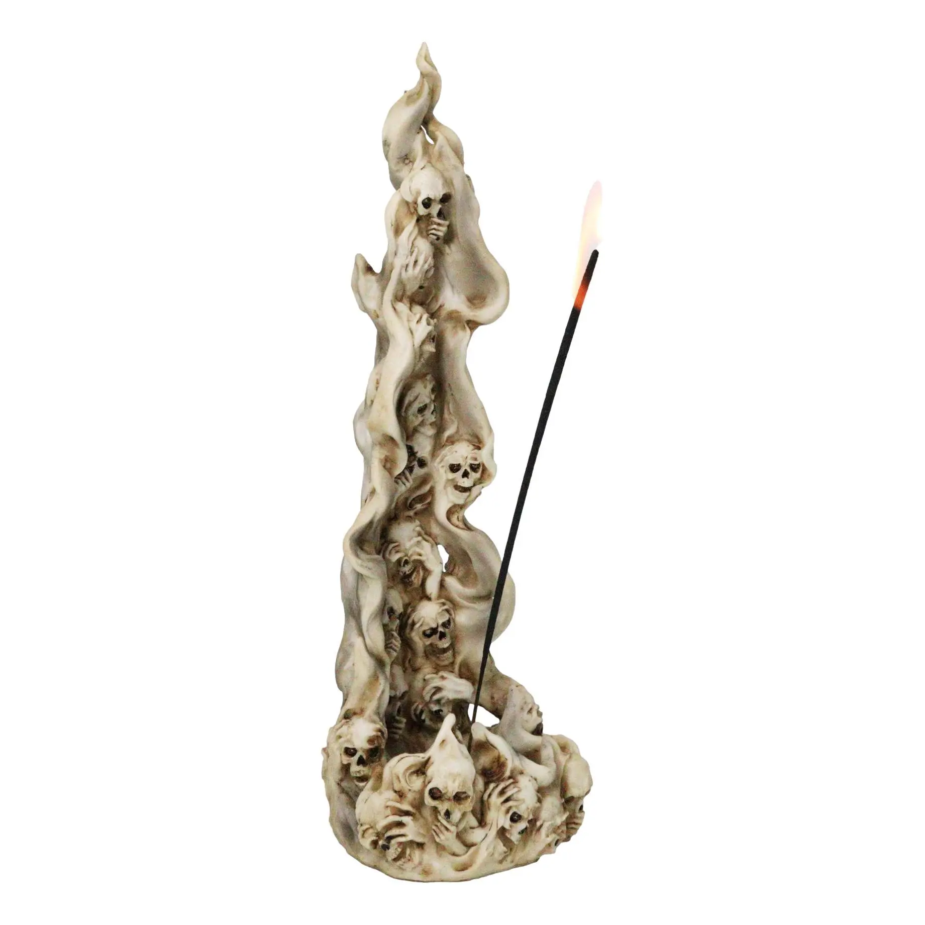 Ossuary Morphing Skulls Ghost Whispers of Lost Souls Incense Burner Figurine