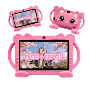 7 Inch Student Tablet PC Latest Model, Integrated Learning System & Parental Control, Dual Camera, Shockproof Case, Kids Gift, Blue