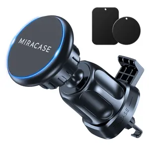 [Upgraded] Miracase Universal Magnetic Phone Holder for Car,2nd Generation Vent Clip&Strong Magnets, Air Vent  Cellphone  Stand  for All Phones