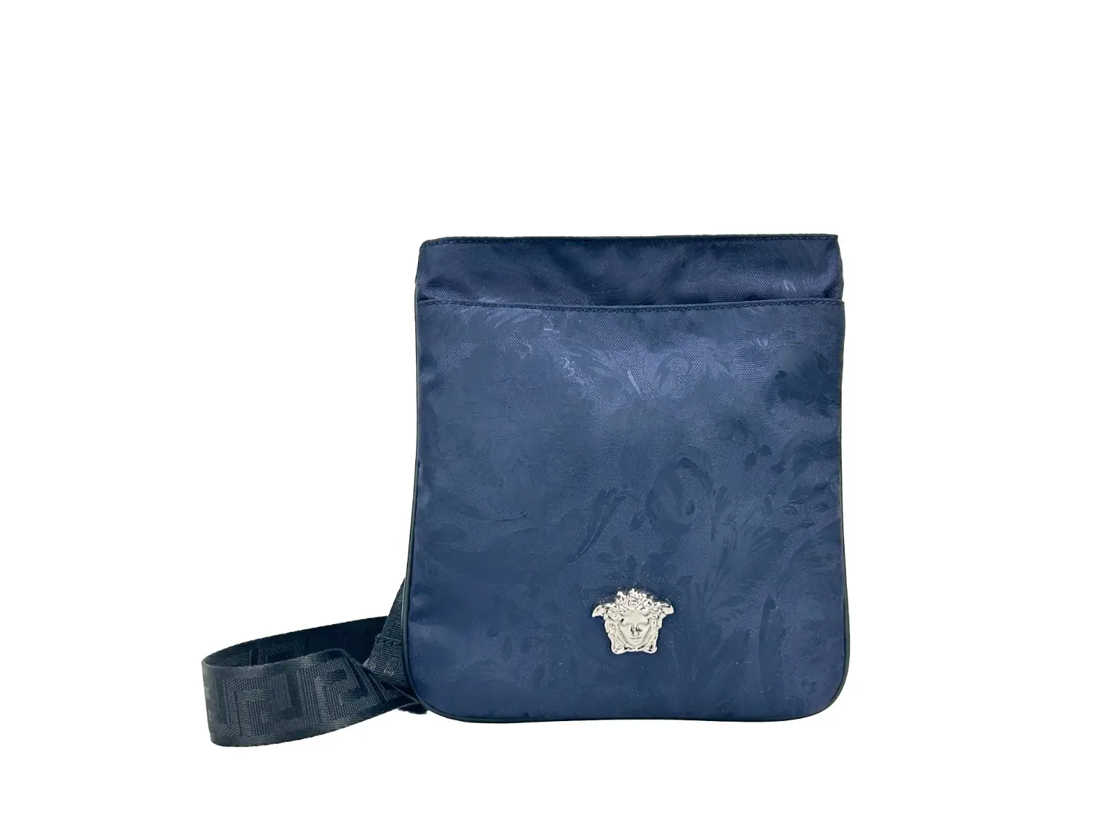 Pre-owned VERSACE Canvas Crossbody bags Medusa Flat Crossbody Women's Bag