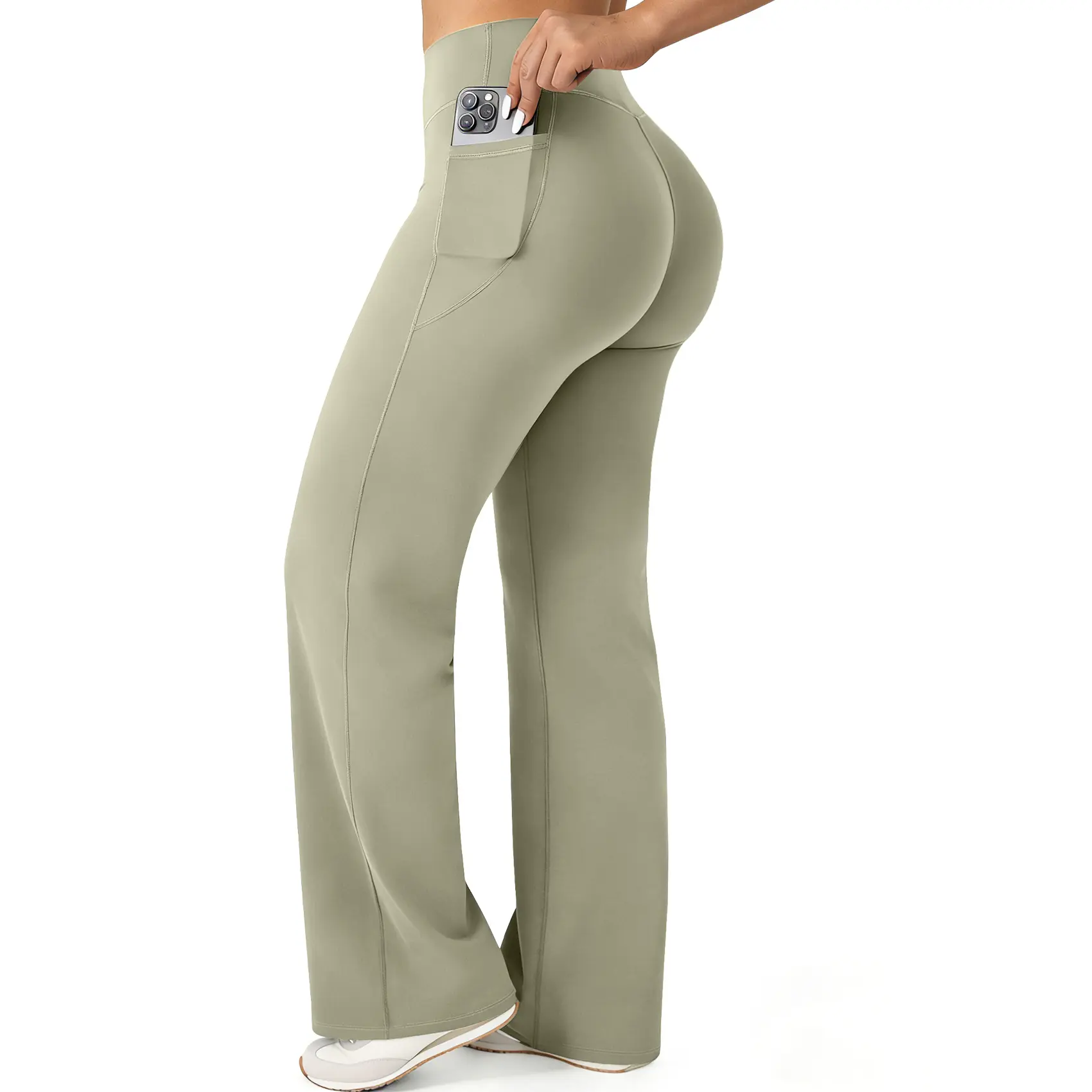 Coffee Green with Pockets
