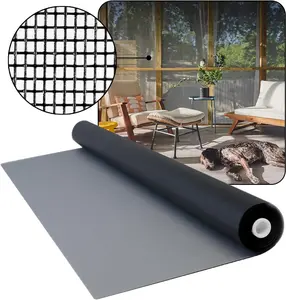 DOCA 36 in X 100 Ft Window Screen Mesh - Window Screen Replacement, Fiberglass Mesh Roll for Window, Patio Screen, Porch Screen, or Door - Charcoal DOCAZOO