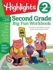 Second Grade Big Fun Workbook: 256 Pages of Puzzle-Based Practice in Math, Reading, Science and More, a Fun Second Grade Workbook for Kids to Build Sc -- Highlights Learning - Paperback