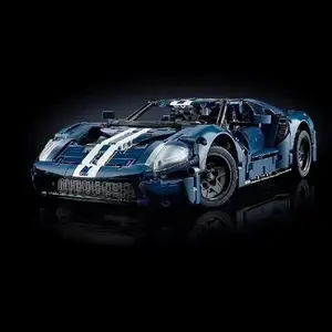New 1466Pcs Technical 42154 Building Blocks Blue GT Race Car Assembly MOC Model Set Vehicle DIY Assembly Toy Adlut Birthday Gift Building Block Sets