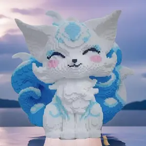 3D Fox Design Building Blocks Toy, 8055pcs/set Cute Fox Building Blocks Toy, Creative Blocks Building Toy, Educational Building Toy for Kids, Stem Building Blocks, Building Block Sets, Building Blocks Model