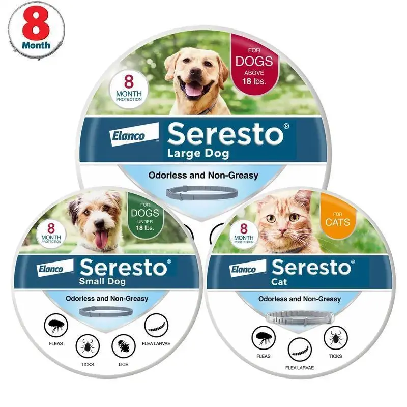 Seresto, for dog collars, Adjustable Universal Pet Collar, super loud pet tracking and anti-lost pendant accessory, suitable for small dogs and cats.