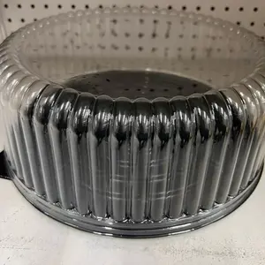 5 Pack-10″ Disposable Cake Carrier with Clear Lid