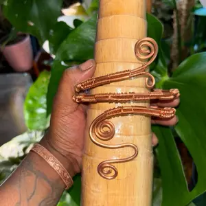 Pure copper arm cuff