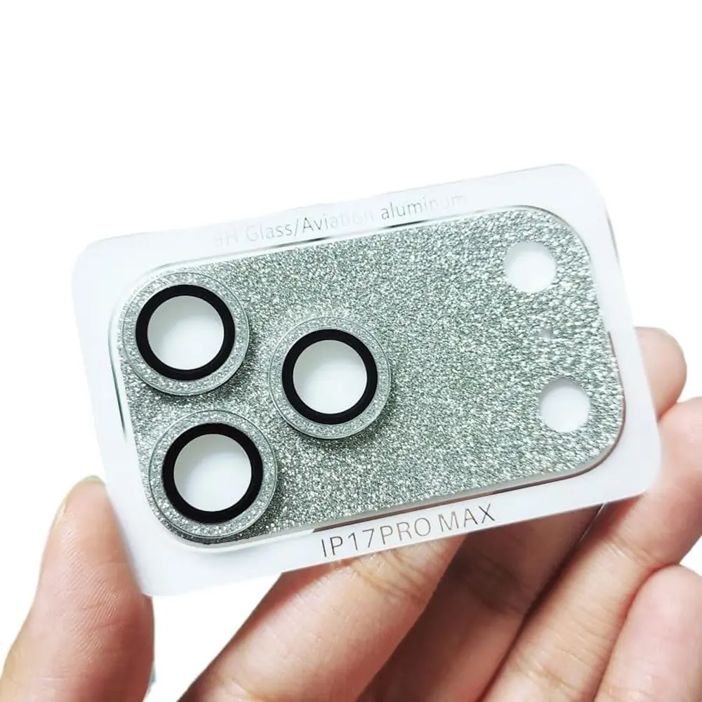 For iPhone 17/17 Air/17 Pro/17 Pro Max Camera Lens Protector Bling Ultra HD Tempered Glass Shiny Diamond Sparkle 9H Anti-Scratch Easy Install IP17PRO MAX, Accessories, Smartphone Cellphone Installation