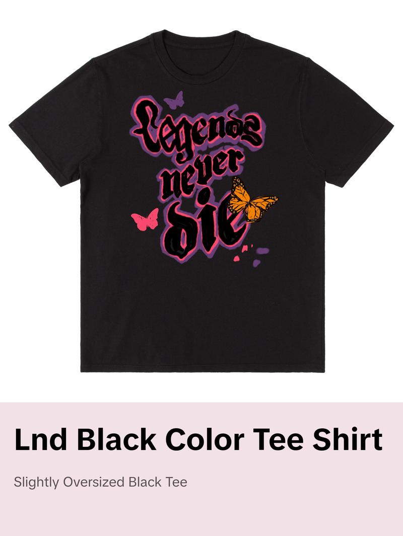 LND COLOR TEE - BLACK