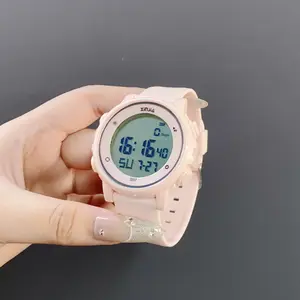 Vibration Alarm Digital Watch for Girls – Time-Only, Waterproof, Ideal for Junior & Senior High School Students