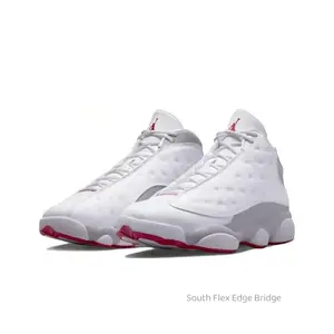 Retro blue-grey fashion trendy versatile wear-resistant and non-slip sports basketball shoes