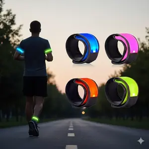 Glow Wristbands for Running & Parties - LED Light Up Sports Wristbands, Fluorescent Glow Bracelets for Concerts, Night Events, Kids & Adults, Non-Slip & Durable, Multicolor, Fun Flash Toy Accessories