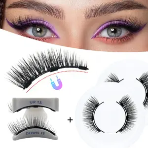Christmas Gift Magnetic False Eyelash Clips Set, Volumized False Eyelashes, No Glue Needed, 5-13mm Natural Eye Enlargement, Easy Use Anytime Anywhere