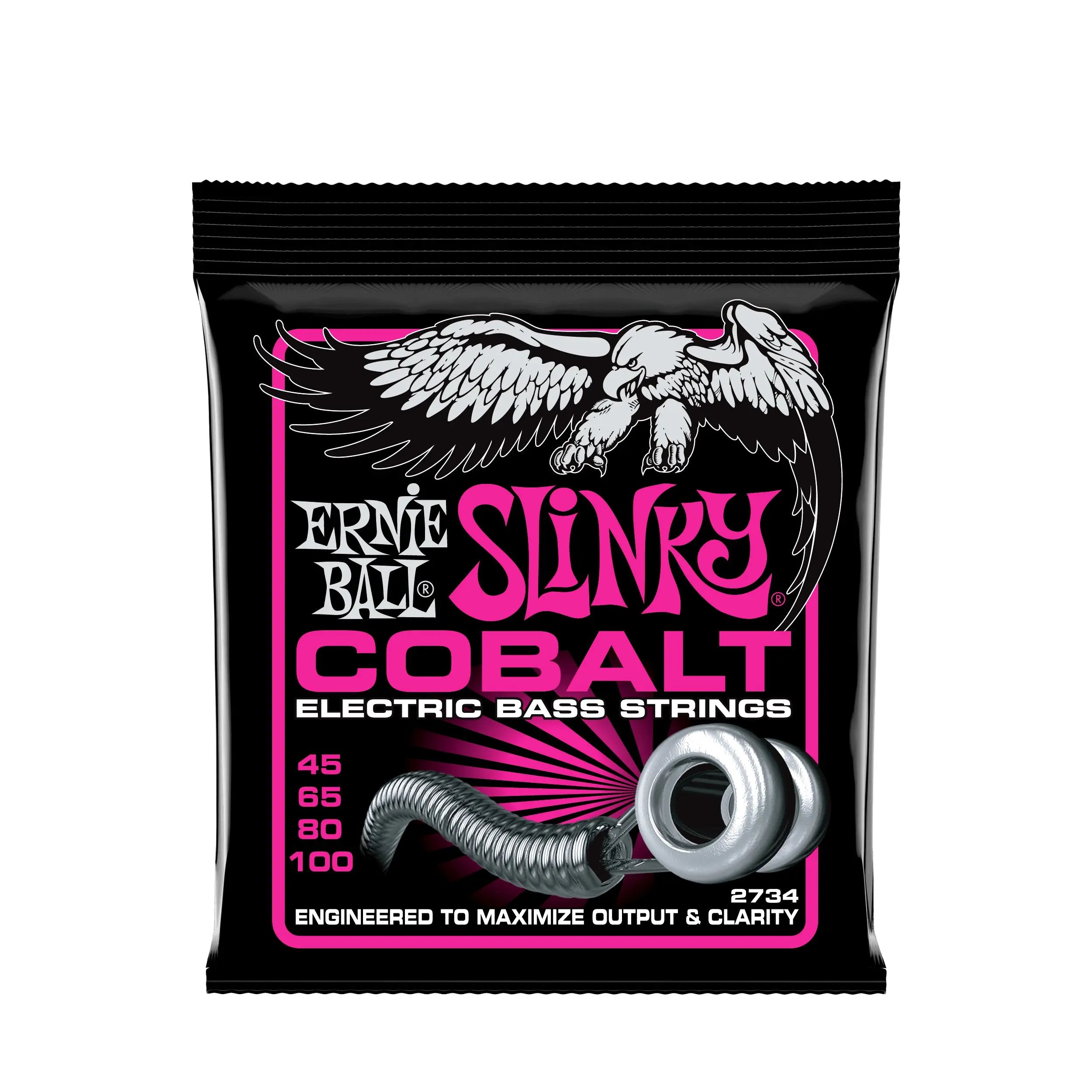 Ernie Ball Super Slinky Cobalt Electric Bass Strings - 45-100 Gauge Ernie Ball Super Slinky Cobalt Electric Bass Strings - 45-100 Gauge